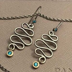 ISO Pandora Topaz Infinity Earrings
